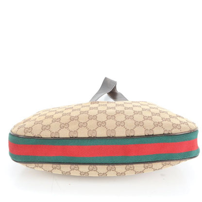 Gucci GG Canvas Sherry Line Leather Shoulder Bag Shoulder One Shoulder 001-3315