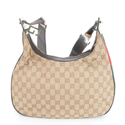 Gucci GG Canvas Sherry Line Leather Shoulder Bag Shoulder One Shoulder 001-3315