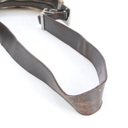 Gucci GG Canvas Sherry Line Leather Shoulder Bag Shoulder One Shoulder 001-3315