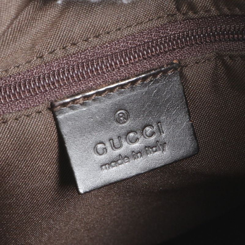 Gucci GG Canvas Sherry Line Leather Shoulder Bag Shoulder One Shoulder 001-3315