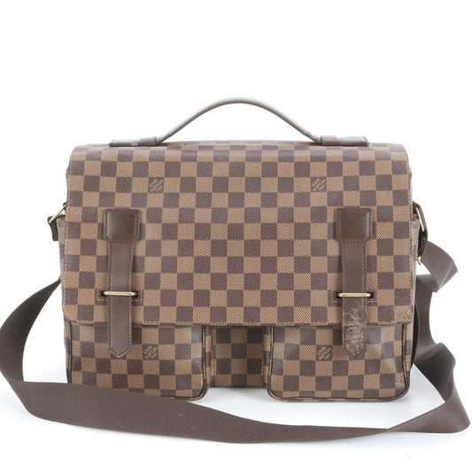 Louis Vuitton Damier Broadway N42270 Leather 2WAY Business Bag Crossbody