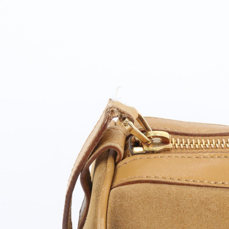 Gucci Leather Tote Bag Hand Mini Boston 000 0851 Brown Gold Hardware Women's