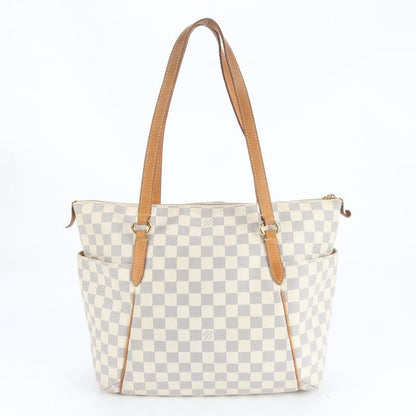 Louis Vuitton Damier Azure Totally MM N41279 Leather Tote Bag Shoulder A4