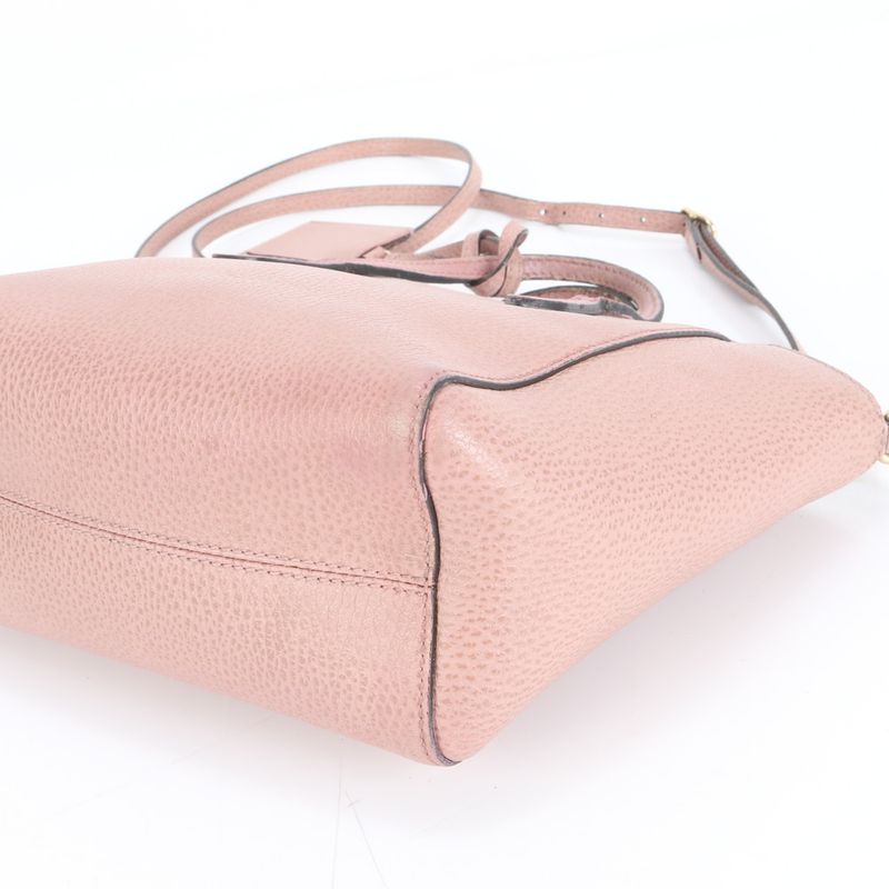 Gucci Swing Mini Leather 2WAY Shoulder Bag Crossbody Hand Tote 368827 Women's