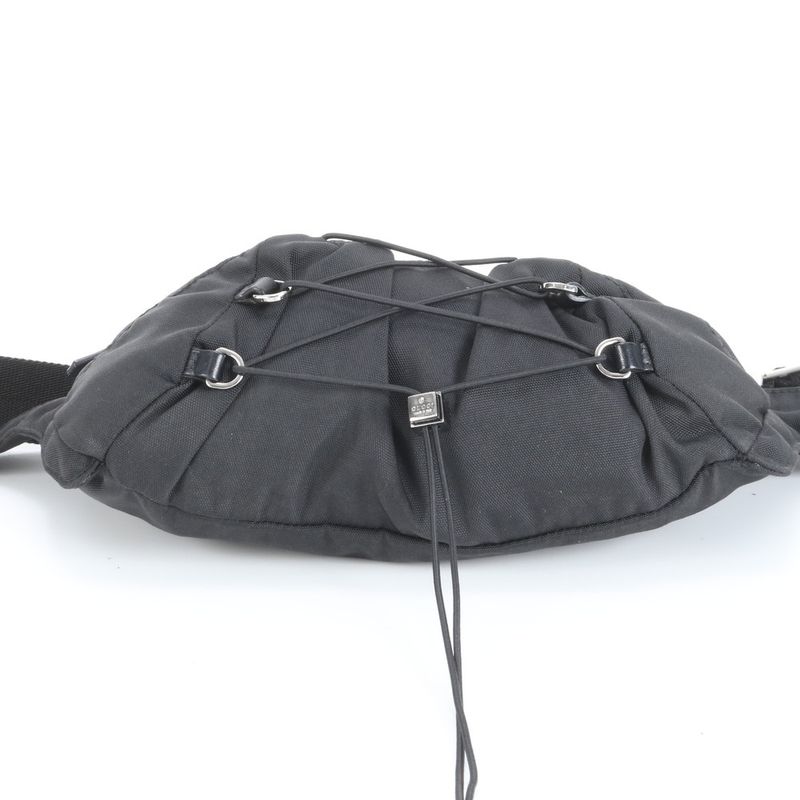 Gucci Sherry Line Leather Body Bag Crossbody Waist Pouch Shoulder 122350 Black