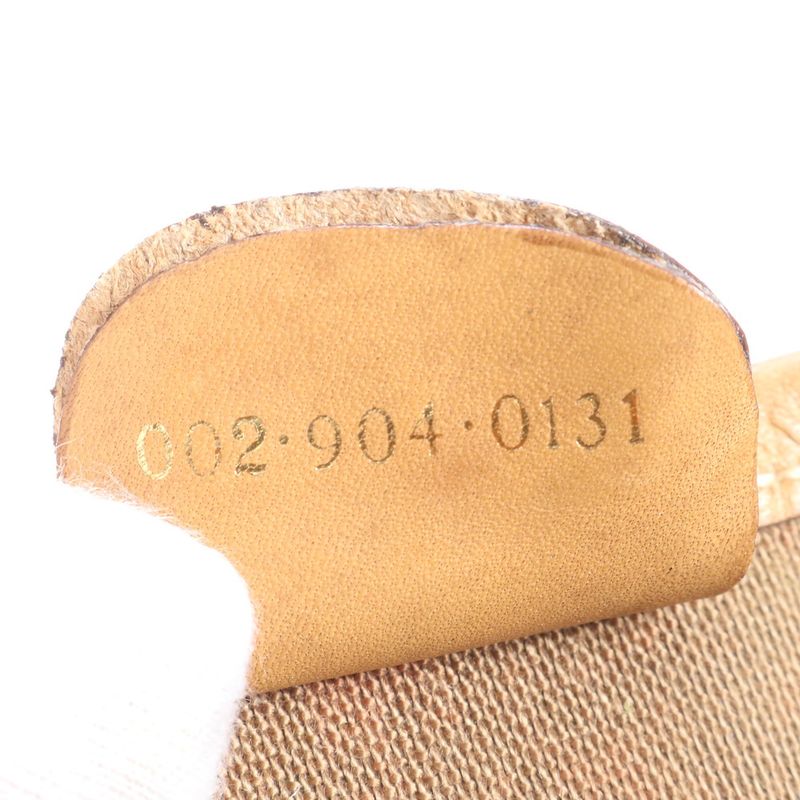 Vintage Old Gucci Micro GG Sherry Line 002-904 Leather Tote Bag Shoulder A4