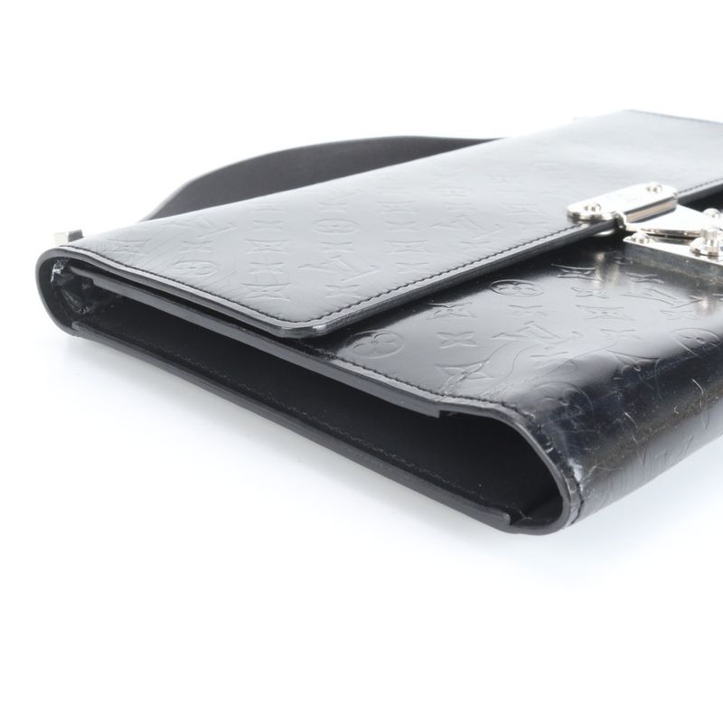 Louis Vuitton Monogram Mini Glacé Anoushka MM M92230 Leather Handbag Clutch