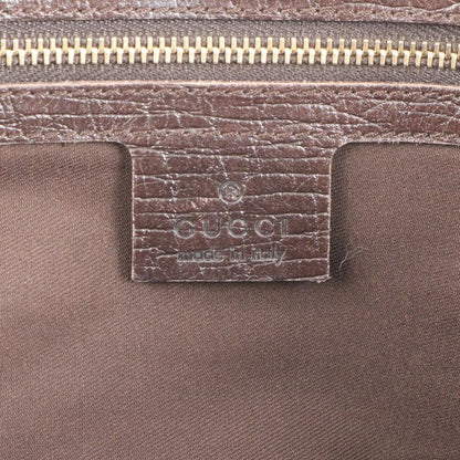 Gucci Charm With GG Canvas Sherry Line Leather Tote Bag Shoulder 137396 Women's
