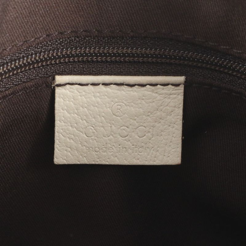 Gucci GG Canvas Abby Leather Handbag Mini Boston 130942 Tote Brown Women's ERE