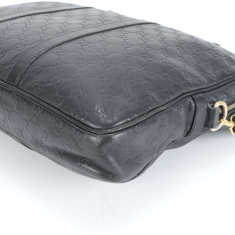Gucci Guccissima Leather Business Bag Shoulder Document Bag Briefcase Crossbody
