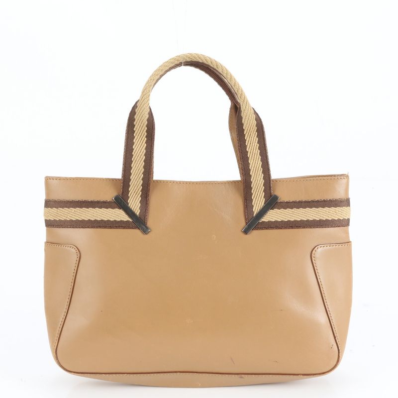 Gucci Leather Handbag Mini Tote 73984 Brown Women's RCE Cy33-8