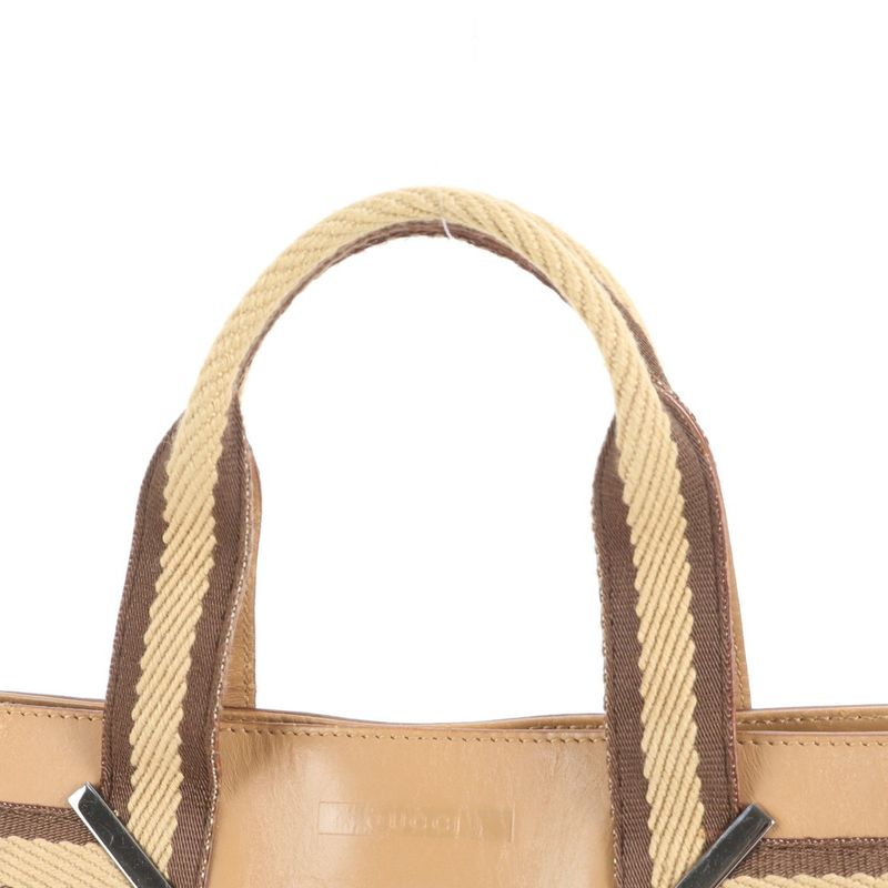 Gucci Leather Handbag Mini Tote 73984 Brown Women's RCE Cy33-8