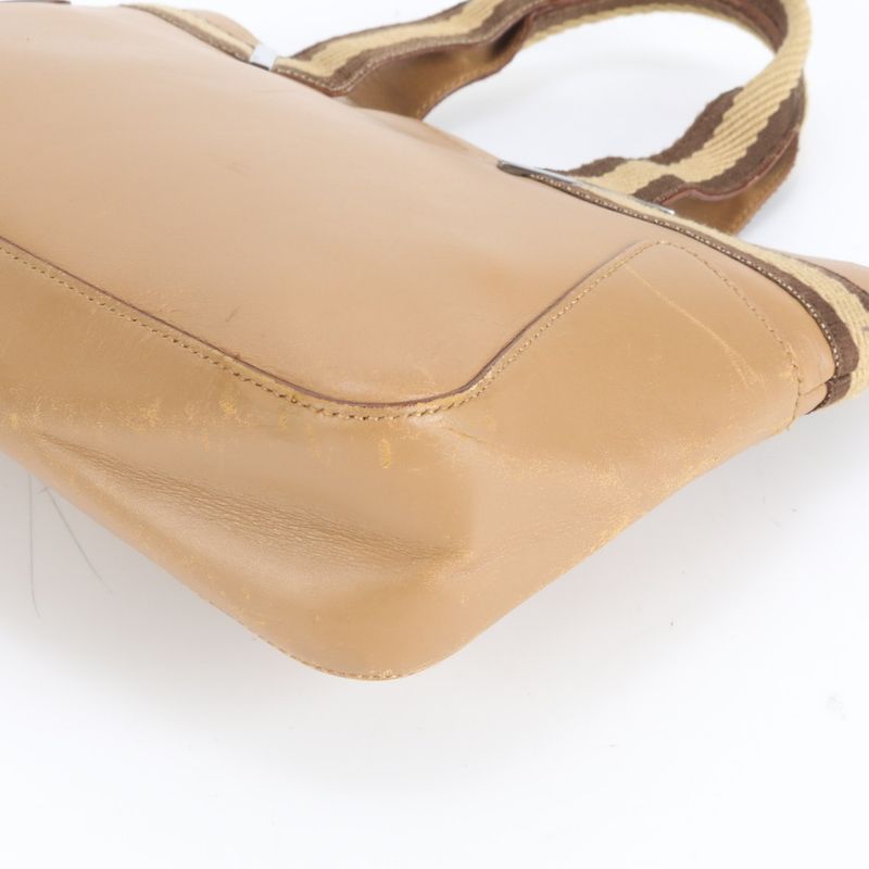 Gucci Leather Handbag Mini Tote 73984 Brown Women's RCE Cy33-8