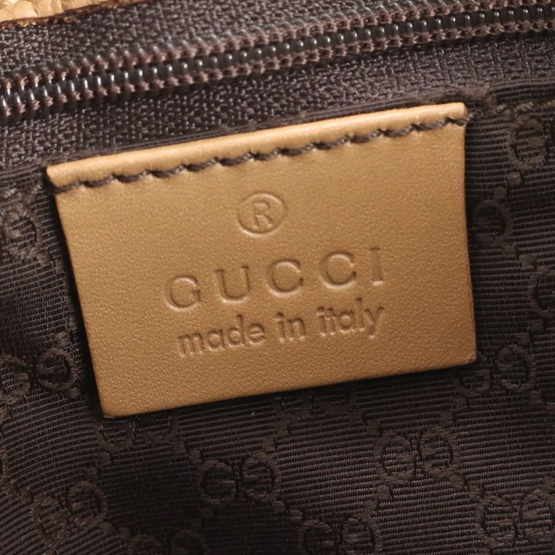 Gucci Leather Handbag Mini Tote 73984 Brown Women's RCE Cy33-8