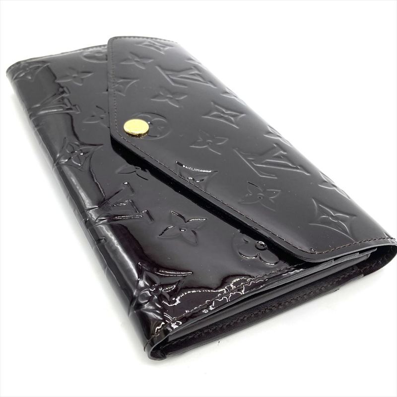 Louis Vuitton Portefeuille Jeanne Long Wallet Monogram Vernis M61688 Amarante