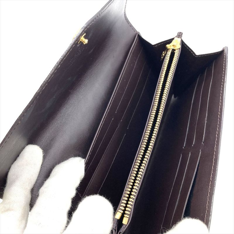 Louis Vuitton Portefeuille Jeanne Long Wallet Monogram Vernis M61688 Amarante