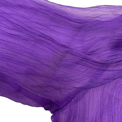 Gucci Chiffon Sheer Dress in Purple