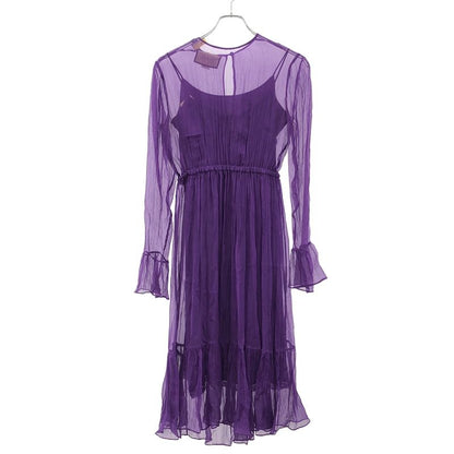 Gucci Chiffon Sheer Dress in Purple