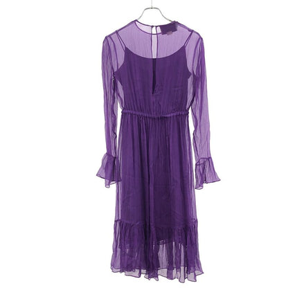 Gucci Chiffon Sheer Dress in Purple