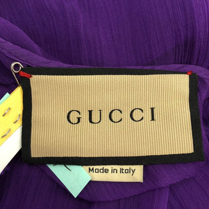 Gucci Chiffon Sheer Dress in Purple