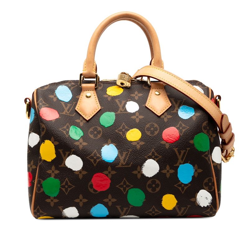 Louis Vuitton X Yayoi Kusama Monogram Speedy Bandoliere 25 Handbag Shoulder Bag