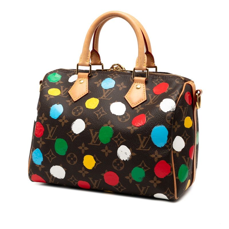 Louis Vuitton X Yayoi Kusama Monogram Speedy Bandoliere 25 Handbag Shoulder Bag