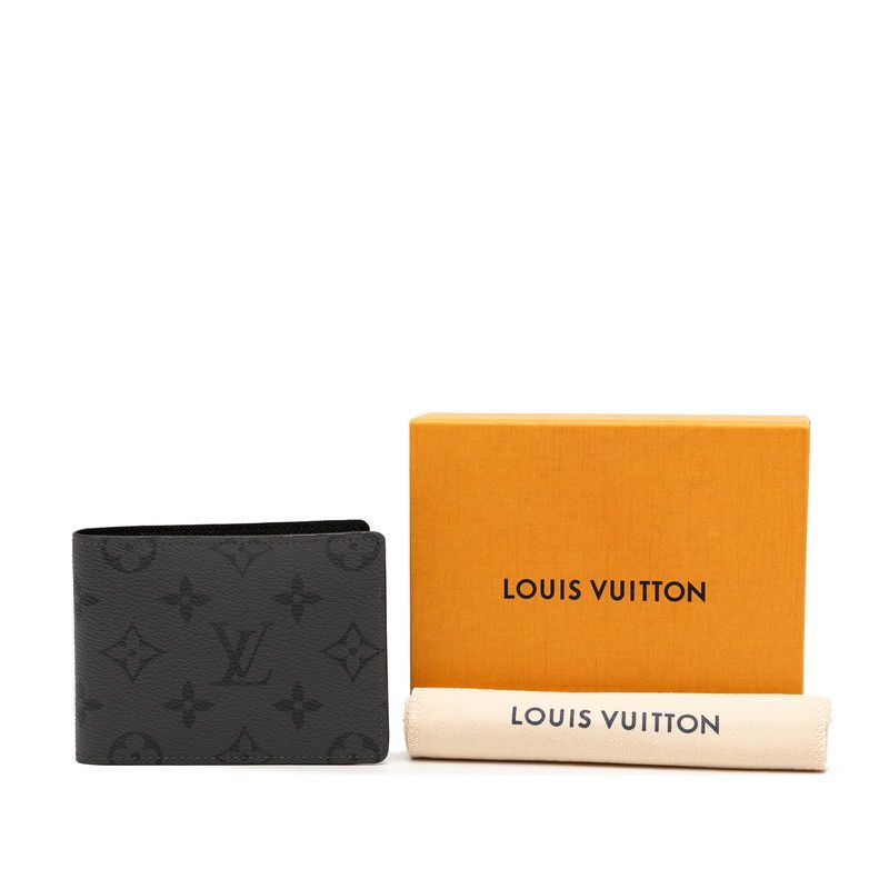 Louis Vuitton Monogram Eclipse Porte Feuille Scuffander M80906 Gray Black PVC