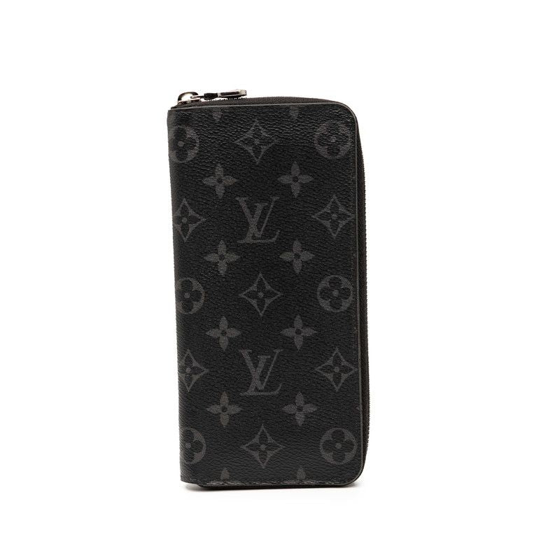 Louis Vuitton Monogram Eclipse Zippy Wallet Vertical Round Zipper Long Wallet