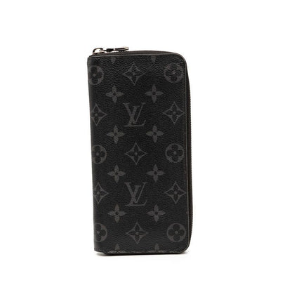 Louis Vuitton Monogram Eclipse Zippy Wallet Vertical Round Zipper Long Wallet