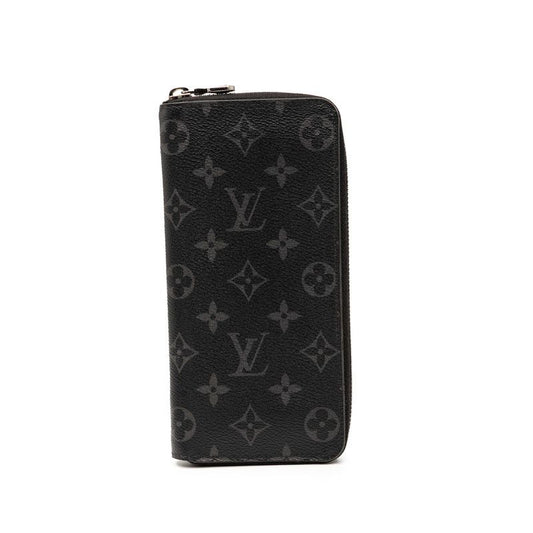 Louis Vuitton Monogram Eclipse Zippy Wallet Vertical Round Zipper Long Wallet