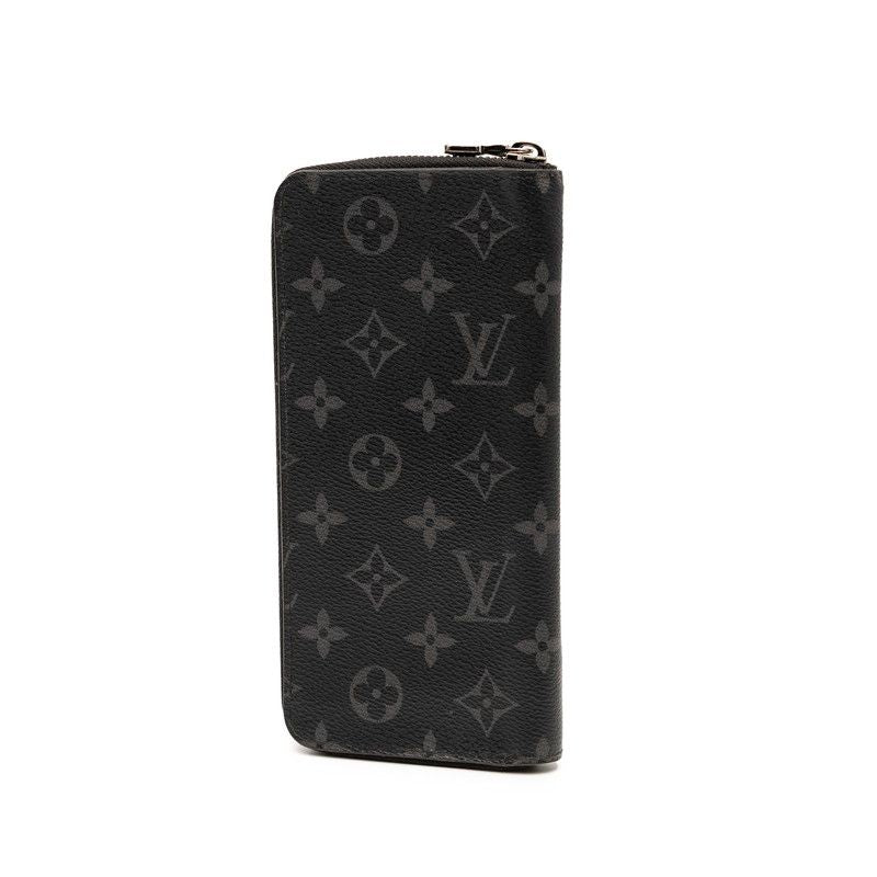 Louis Vuitton Monogram Eclipse Zippy Wallet Vertical Round Zipper Long Wallet