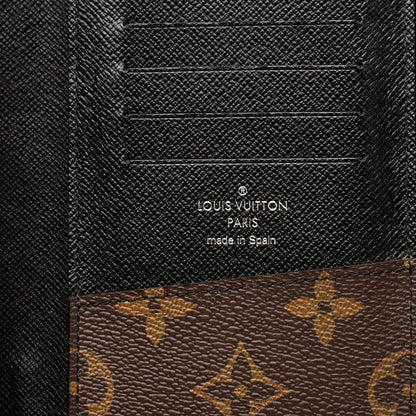 Louis Vuitton Monogram Macassar Zippy Wallet Vertical Round Zipper Long Wallet