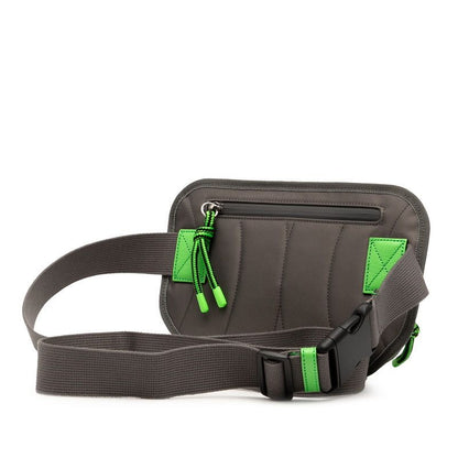 Gucci GG Nylon Body Bag Waist Bag 752102 Grey Red Green Nylon Rubber Ladies