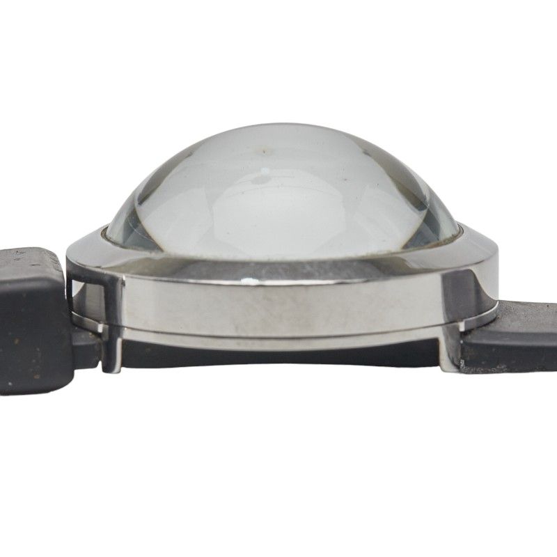 Fendi Bousra 8010g Silver Black Stainless Steel Rubber Ladies Fendi