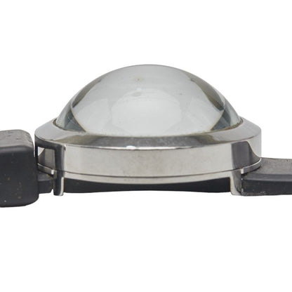 Fendi Bousra 8010g Silver Black Stainless Steel Rubber Ladies Fendi