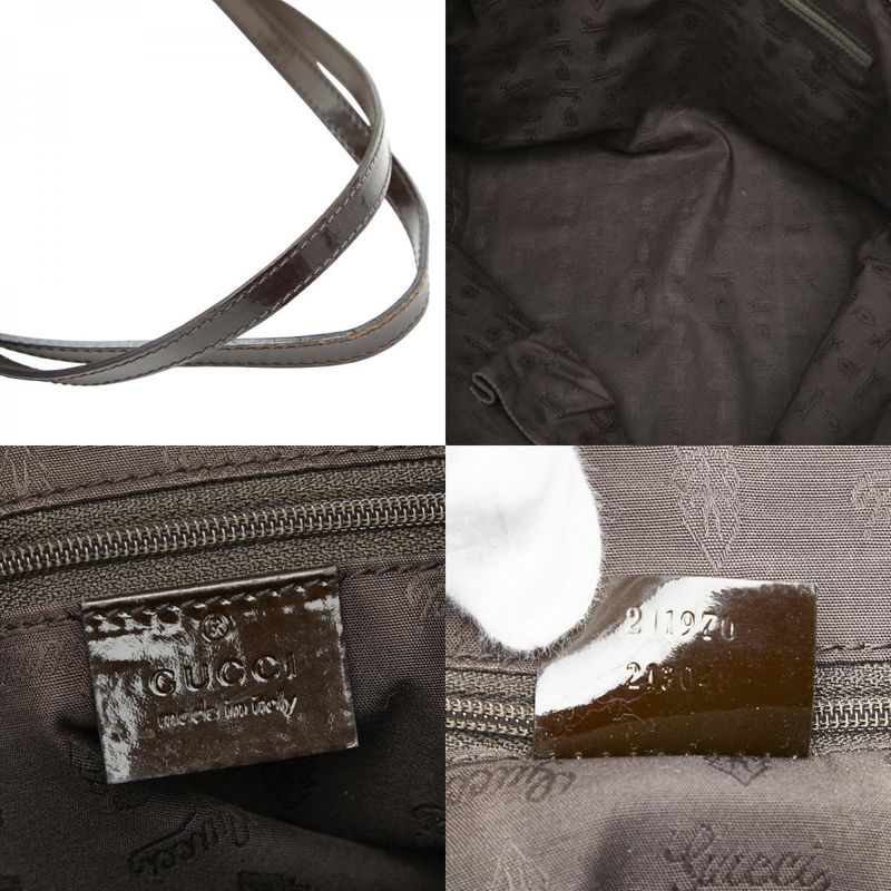 Gucci GG Canvas Sherry Line Jolie Tote Shoulder Bag 211970 Beige Brown Canvas