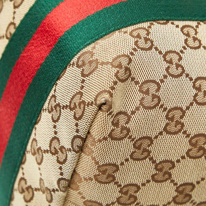 Gucci GG Canvas Sherry Line Jolie Tote Shoulder Bag 211970 Beige Brown Canvas