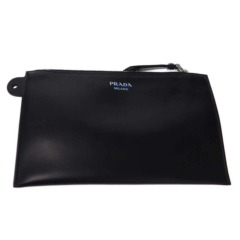 Prada City Calf 2way Leather Shoulder Bag 1ba176 Black