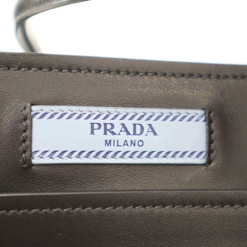 Prada City Calf 2way Leather Shoulder Bag 1ba176 Black