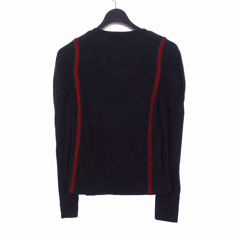 Gucci Sherry Line V-neck Cut And Sewn Long Sleeve XS Black