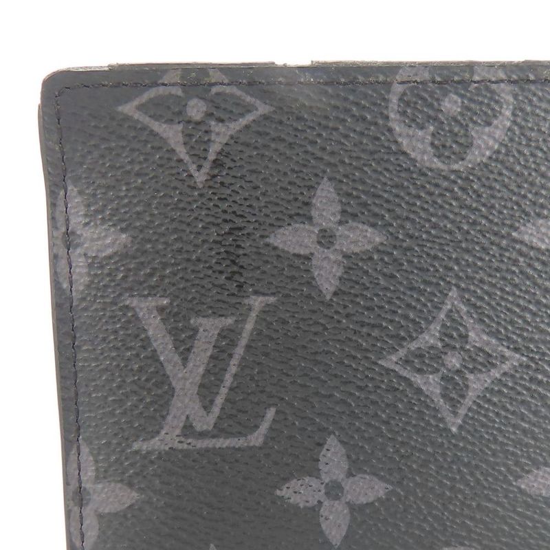 Louis Vuitton Billfold Portefeuille M62294 Monogram Eclipse Black Small Fold