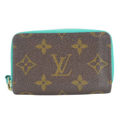 Louis Vuitton Card Case M60910 Monogram Tourcoise Blue Brown Small Accessories