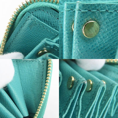 Louis Vuitton Card Case M60910 Monogram Tourcoise Blue Brown Small Accessories