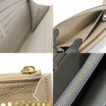 [中古] ルイ・ヴィトン 長財布（ラウンドファスナー） ジッピー･ウォレット M69794 モノグラムアンプラント トゥルトレール クレーム バイカラー 小物