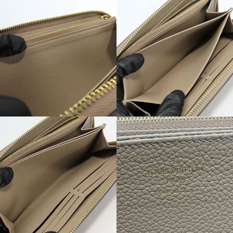 [中古] ルイ・ヴィトン 長財布（ラウンドファスナー） ジッピー･ウォレット M69794 モノグラムアンプラント トゥルトレール クレーム バイカラー 小物