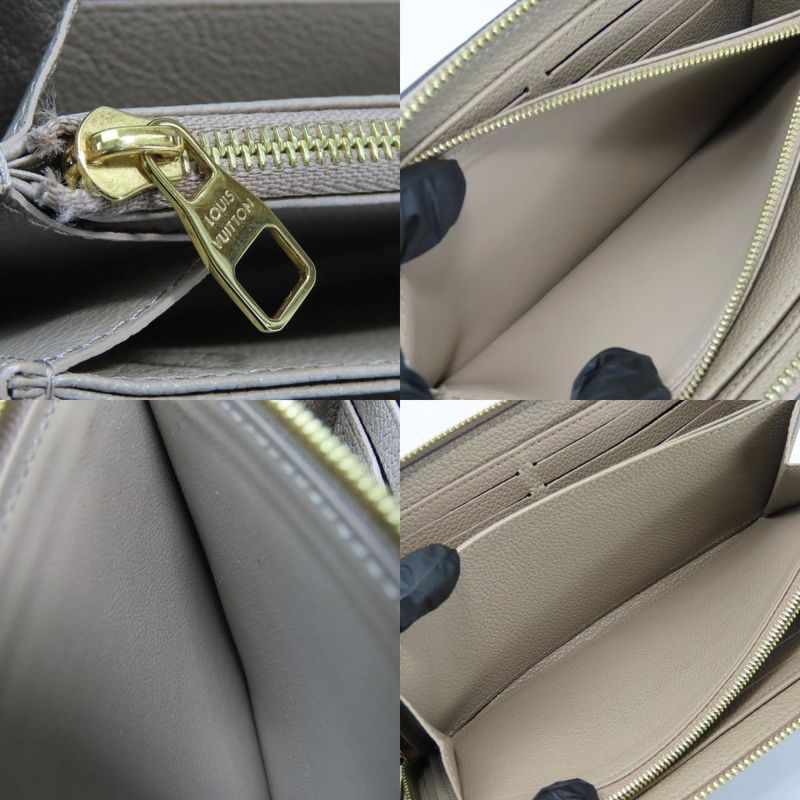 [中古] ルイ・ヴィトン 長財布（ラウンドファスナー） ジッピー･ウォレット M69794 モノグラムアンプラント トゥルトレール クレーム バイカラー 小物