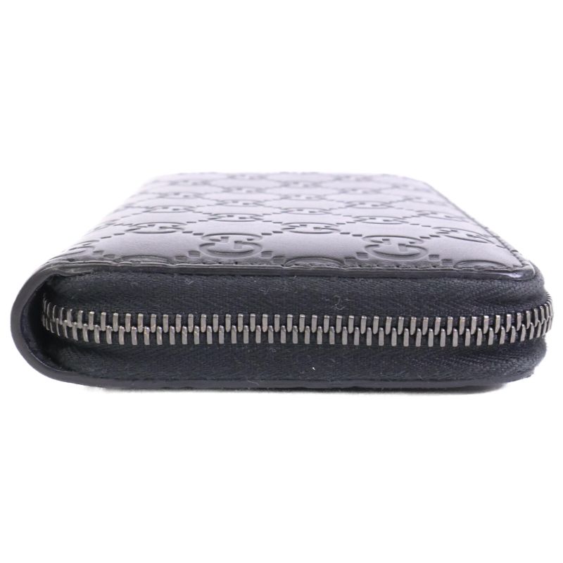 Gucci 307987 Cwc1r 1000 Guccissima Leather Round Zipper Long Wallet