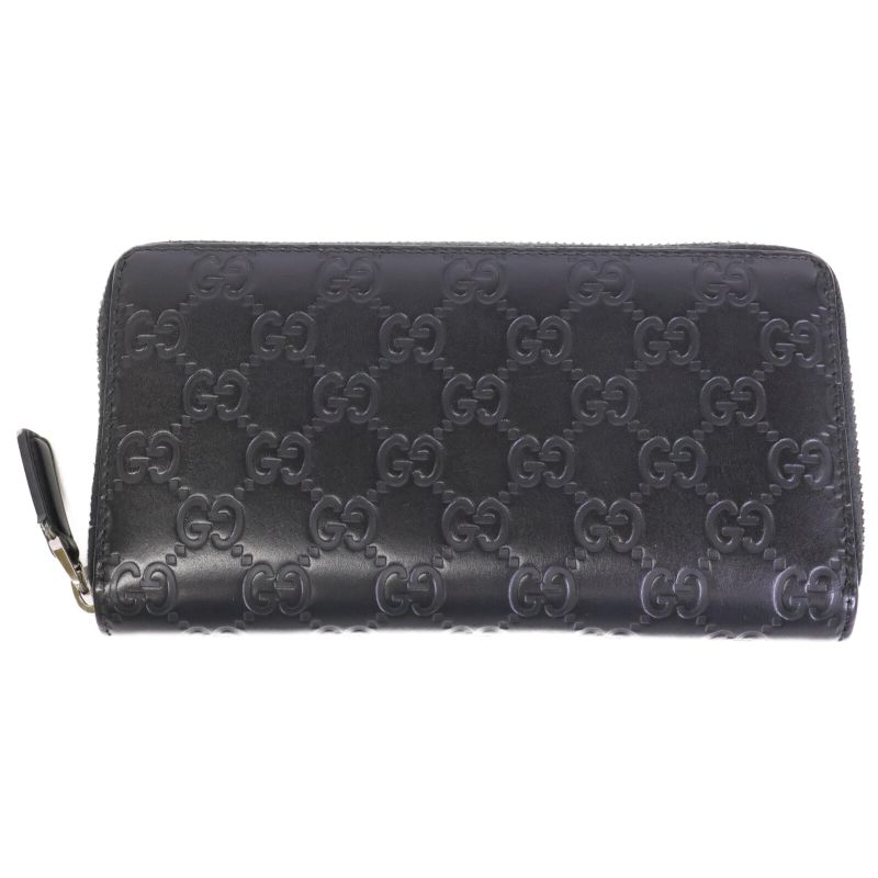 Gucci 307987 Cwc1r 1000 Guccissima Leather Round Zipper Long Wallet