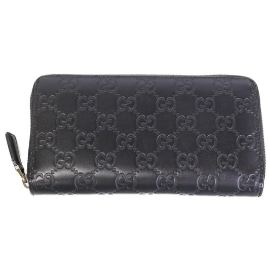 Gucci 307987 Cwc1r 1000 Guccissima Leather Round Zipper Long Wallet