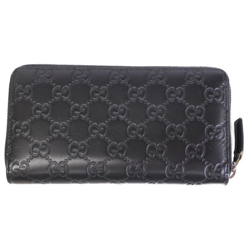 Gucci 307987 Cwc1r 1000 Guccissima Leather Round Zipper Long Wallet